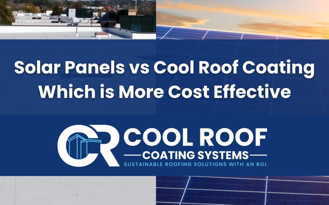 Solar panels cool roof coating which is cost effective